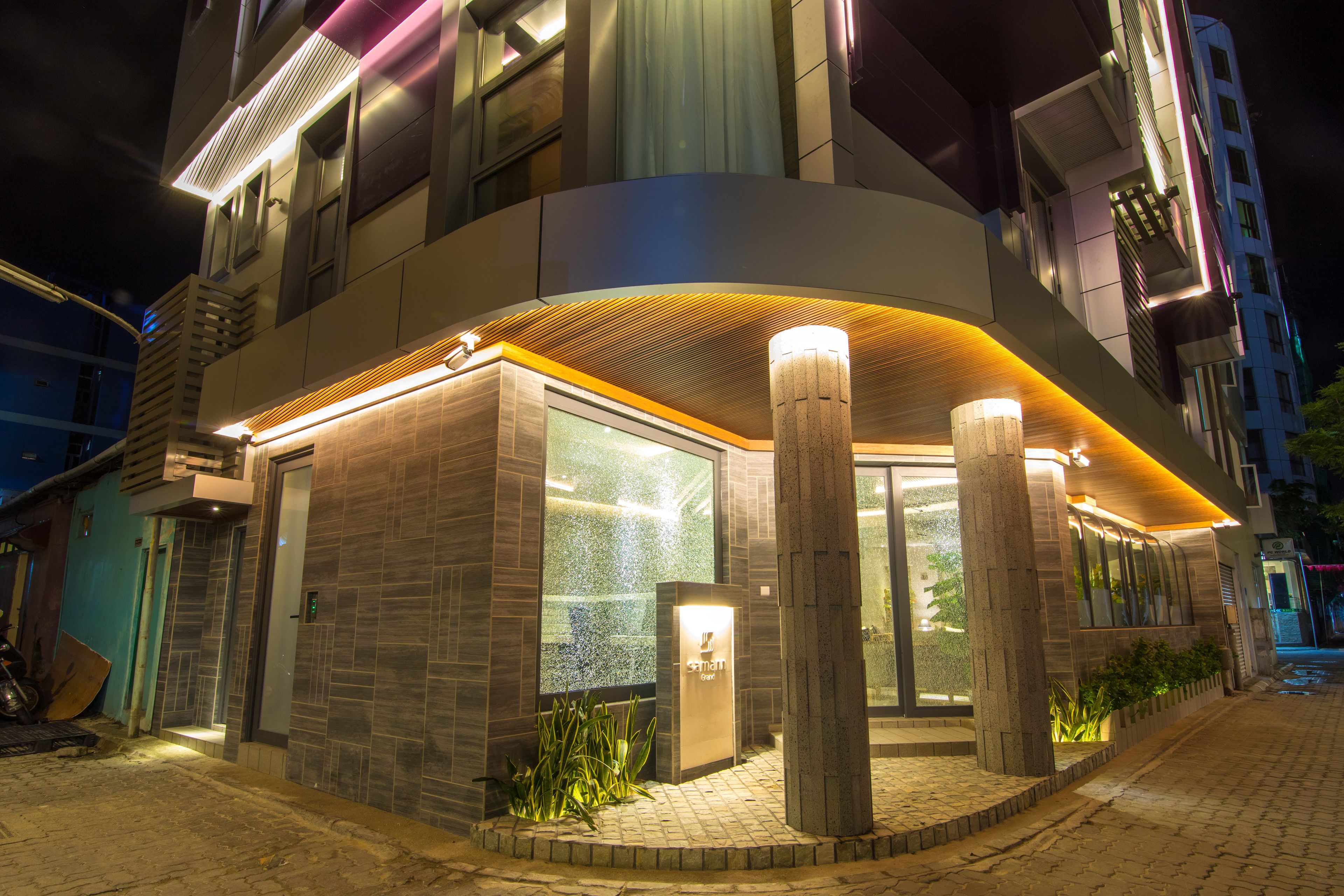 front of property – evening/night