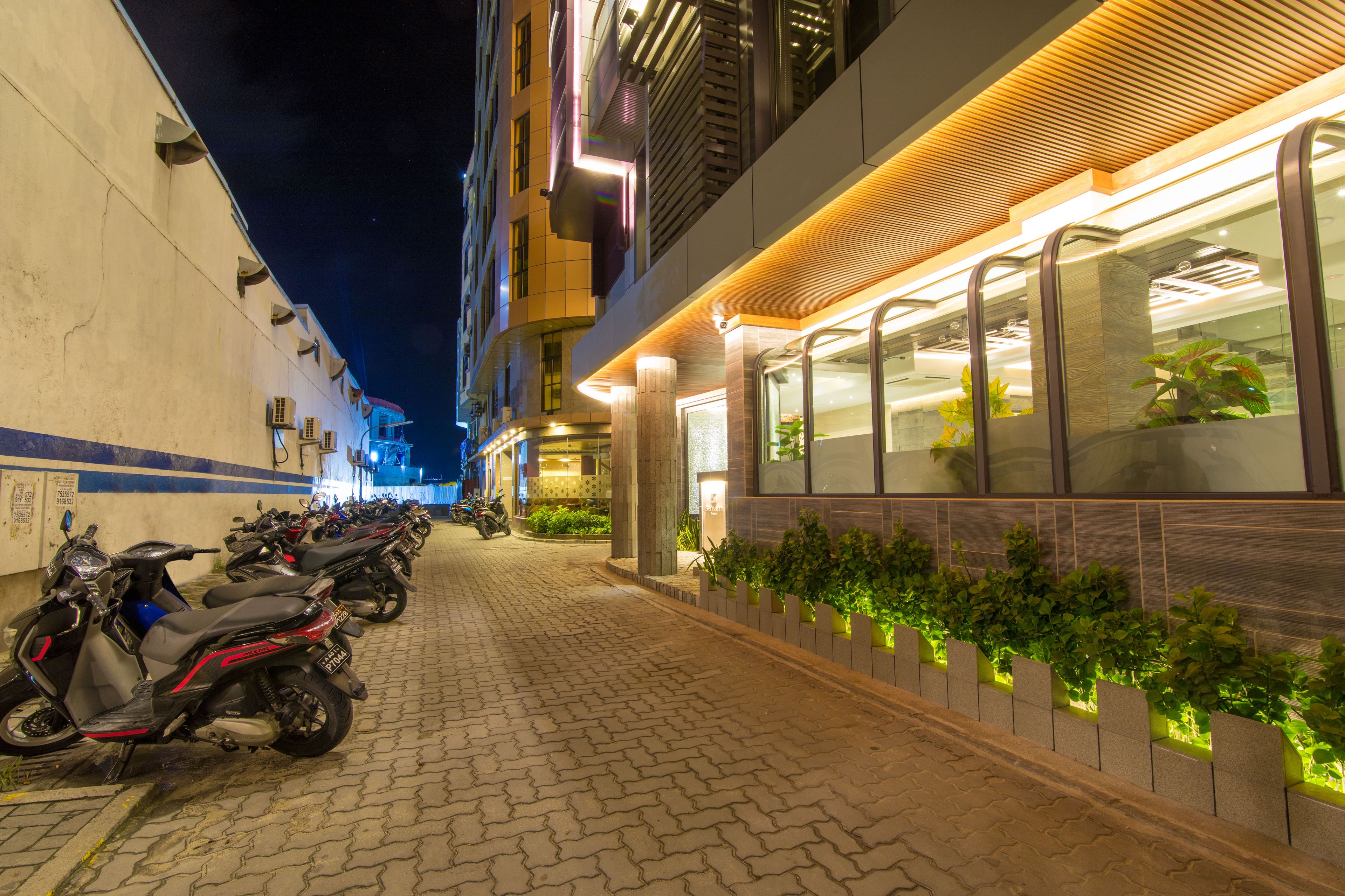 Façade de l’hébergement - soirée/nuit