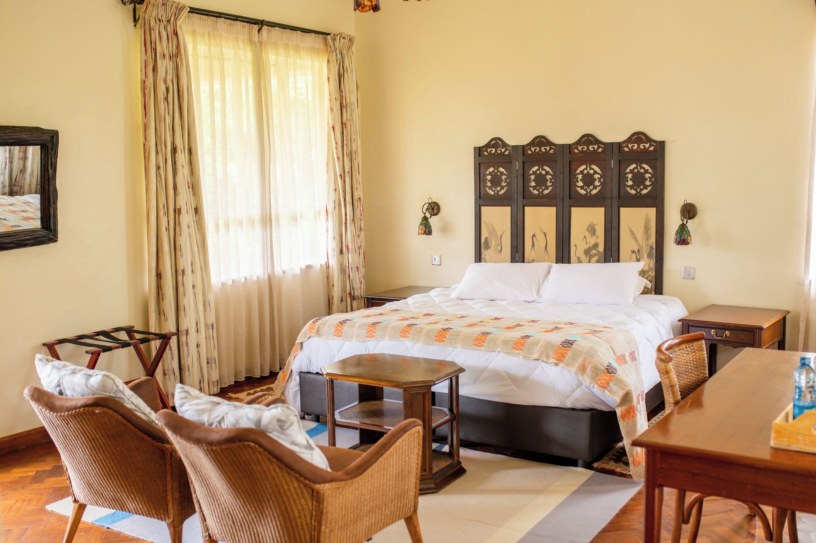 豪華複式房屋, 1 張加大雙人床, 露台, 花園景 | 埃及棉床單、高級寢具、羽絨被、獨特設計