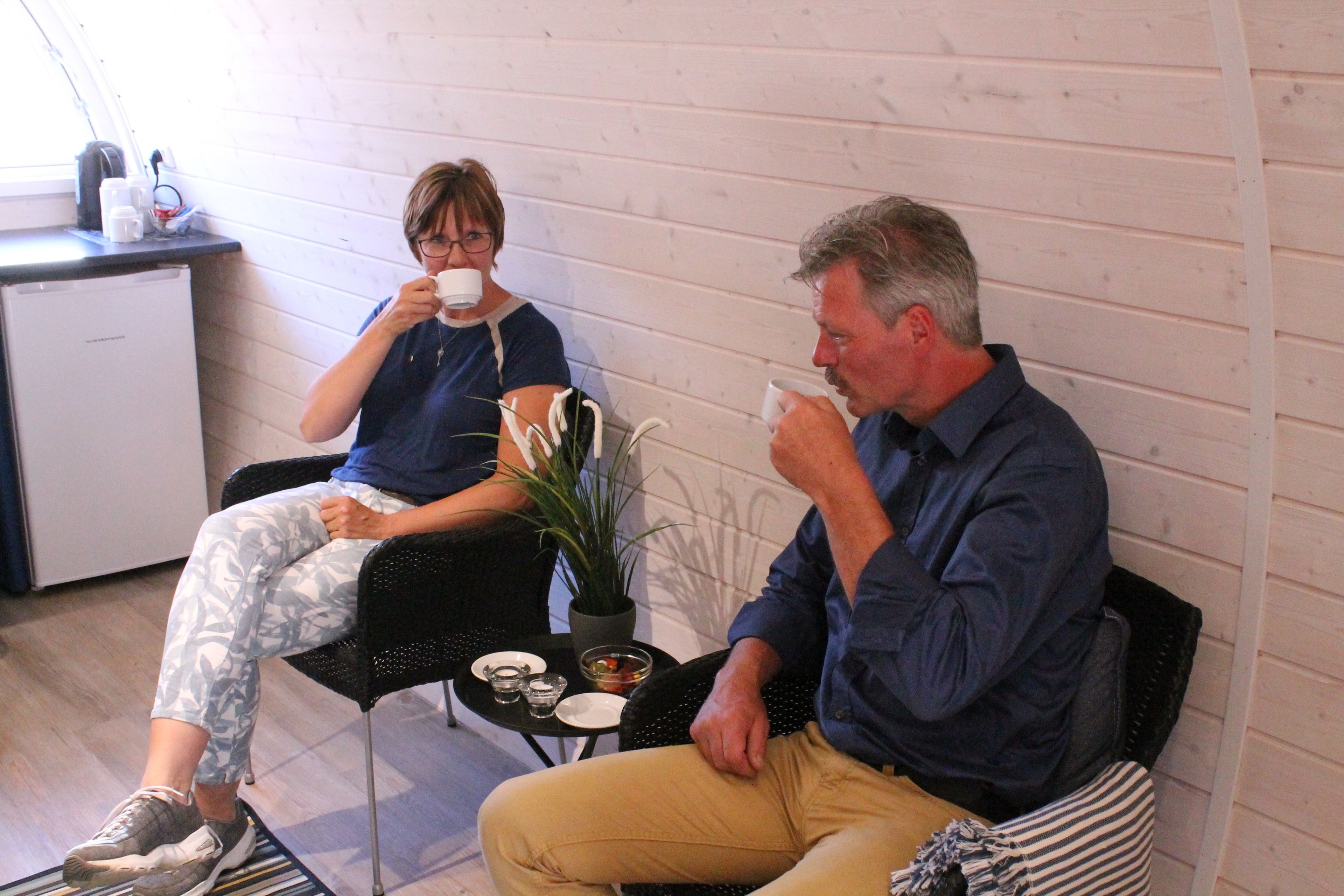 Family Cabin | Private kitchenette | Fridge, coffee/tea maker, electric kettle