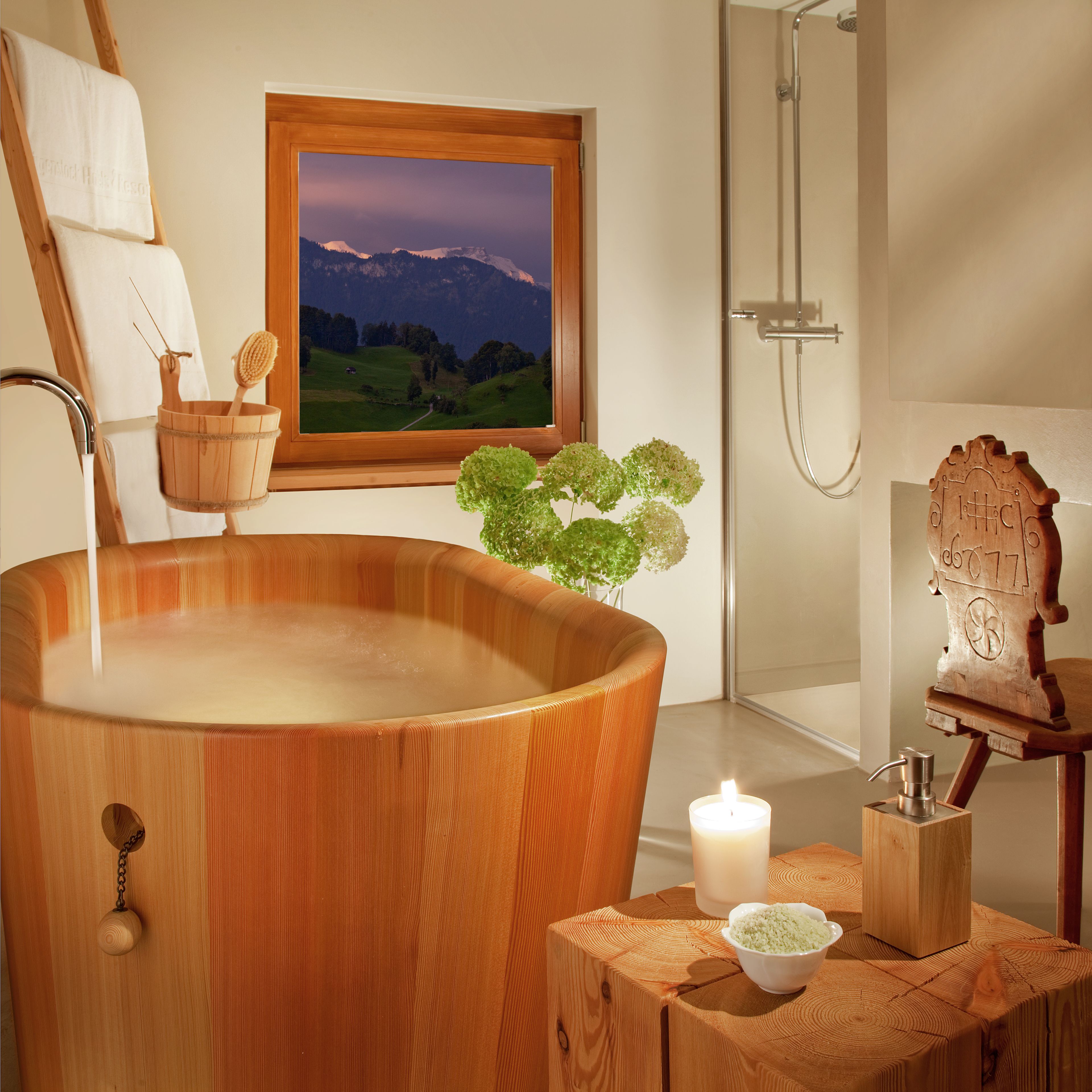Cottage, vue lac (with Spa access) | Salle de bain