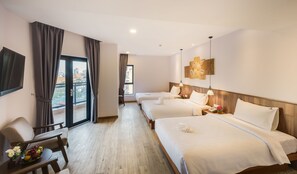 Deluxe Triple Room, 3 Single Beds, City View | View from room