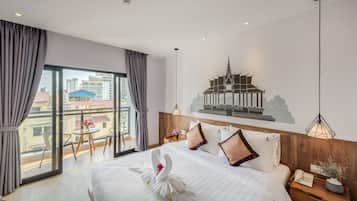 Shower, rainfall showerhead, hair dryer, bathrobes