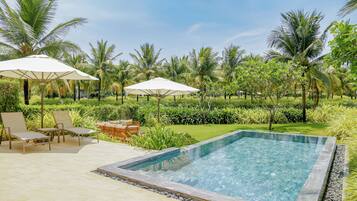 The Level 3-Bedroom Lakefront Pool Villa | Minibar, in-room safe, individually decorated, individually furnished