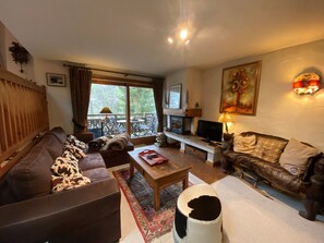 Télévision, cheminée