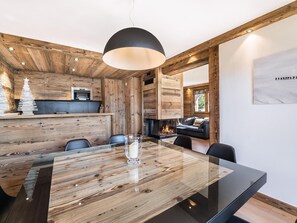 Dining - Stunning duplex in Megève for 7 pers., parking (Megève)
