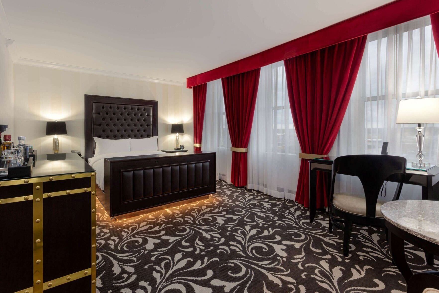 Egyptian cotton sheets, premium bedding, pillowtop beds, in-room safe