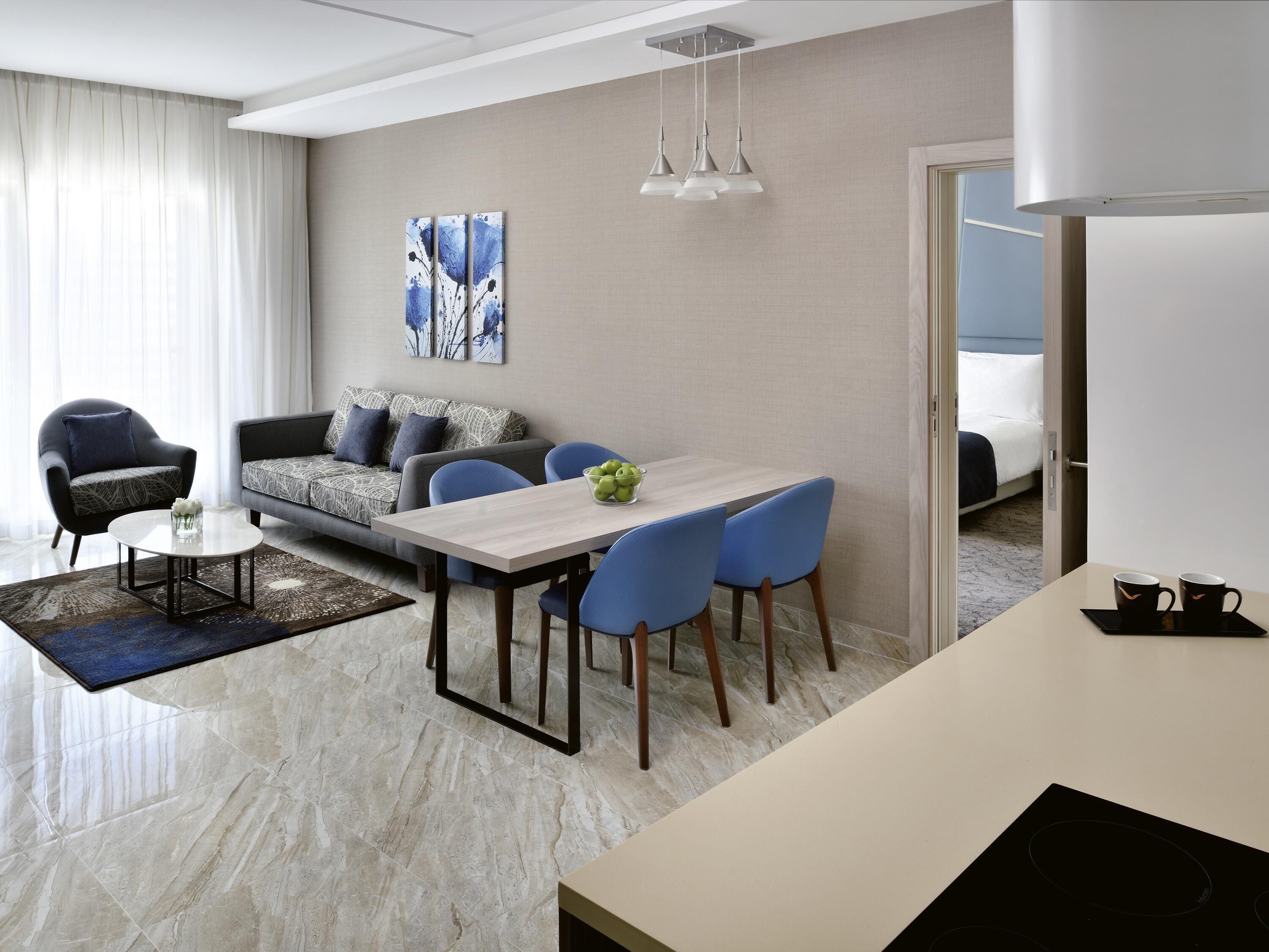 Family Apartment, 3 Bedrooms, Connecting Rooms | Egyptian cotton sheets, premium bedding, down comforters, pillowtop beds