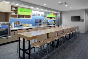 Free daily self-serve breakfast