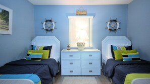 2 bedrooms, desk, iron/ironing board, travel cot