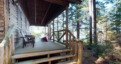 Lakefront cabin with private dock & beach access