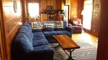 TV, fireplace, DVD player, table football