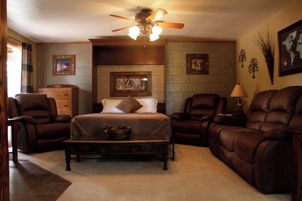 Smart TV, chimenea, reproductor de DVD y libros 