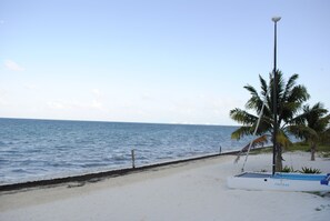 On the beach, beach towels
