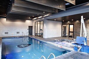 Indoor pool, open 6:00 AM to 11:00 PM, sun loungers