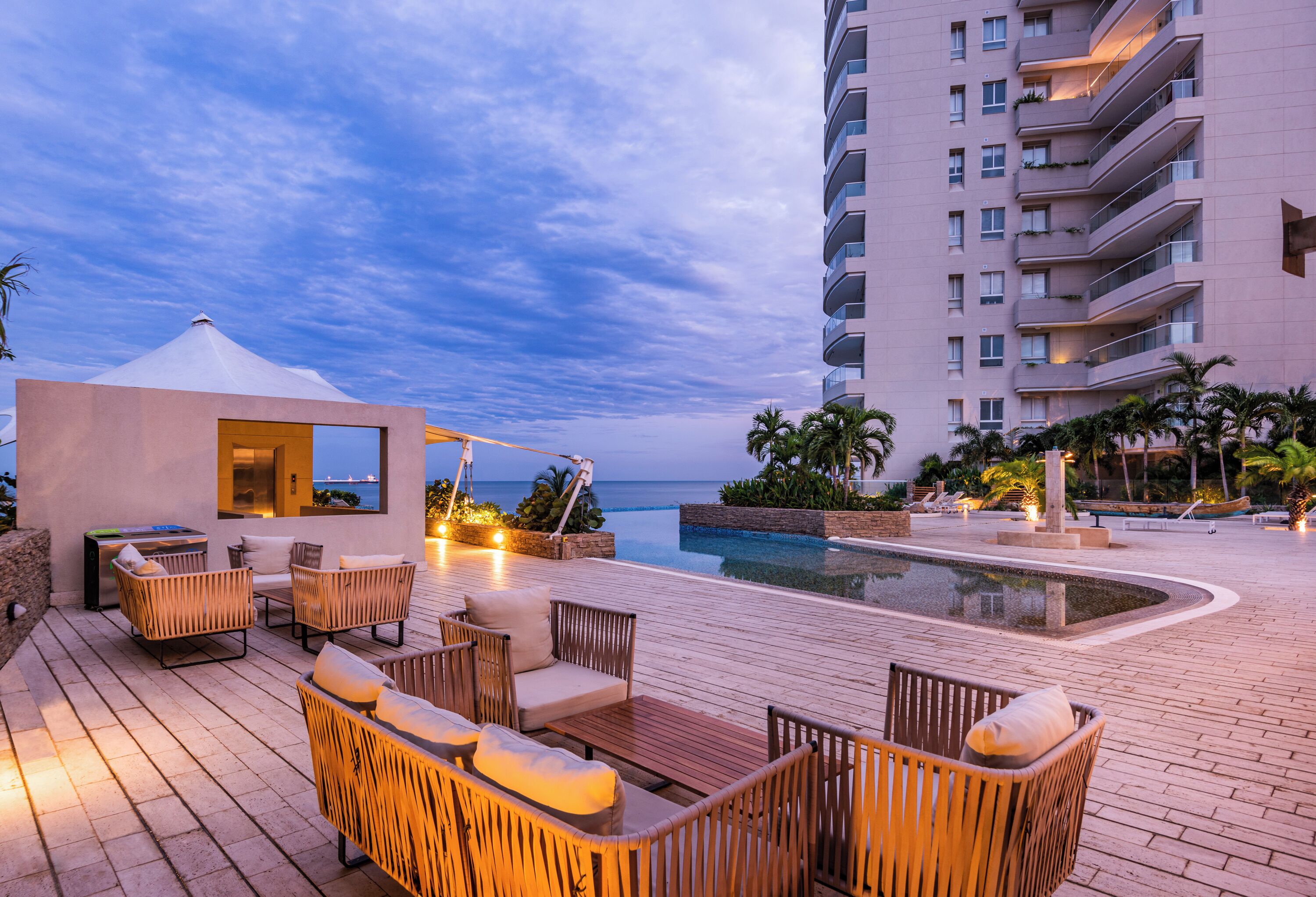 Voorkant van accommodatie