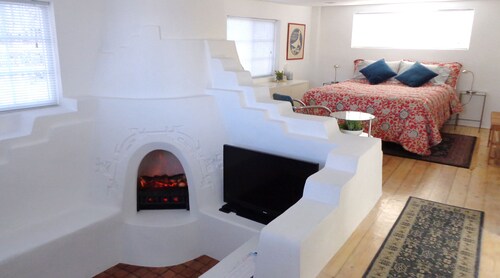 Pueblo Deco capture l'essence de l'architecture d'intérieur adobe de Taos