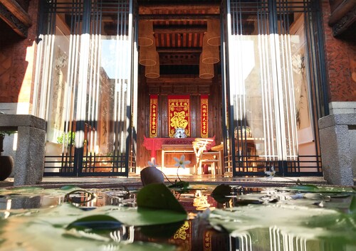 Kinmen redbrick houses across Hope