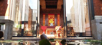 Kinmen redbrick houses across Hope