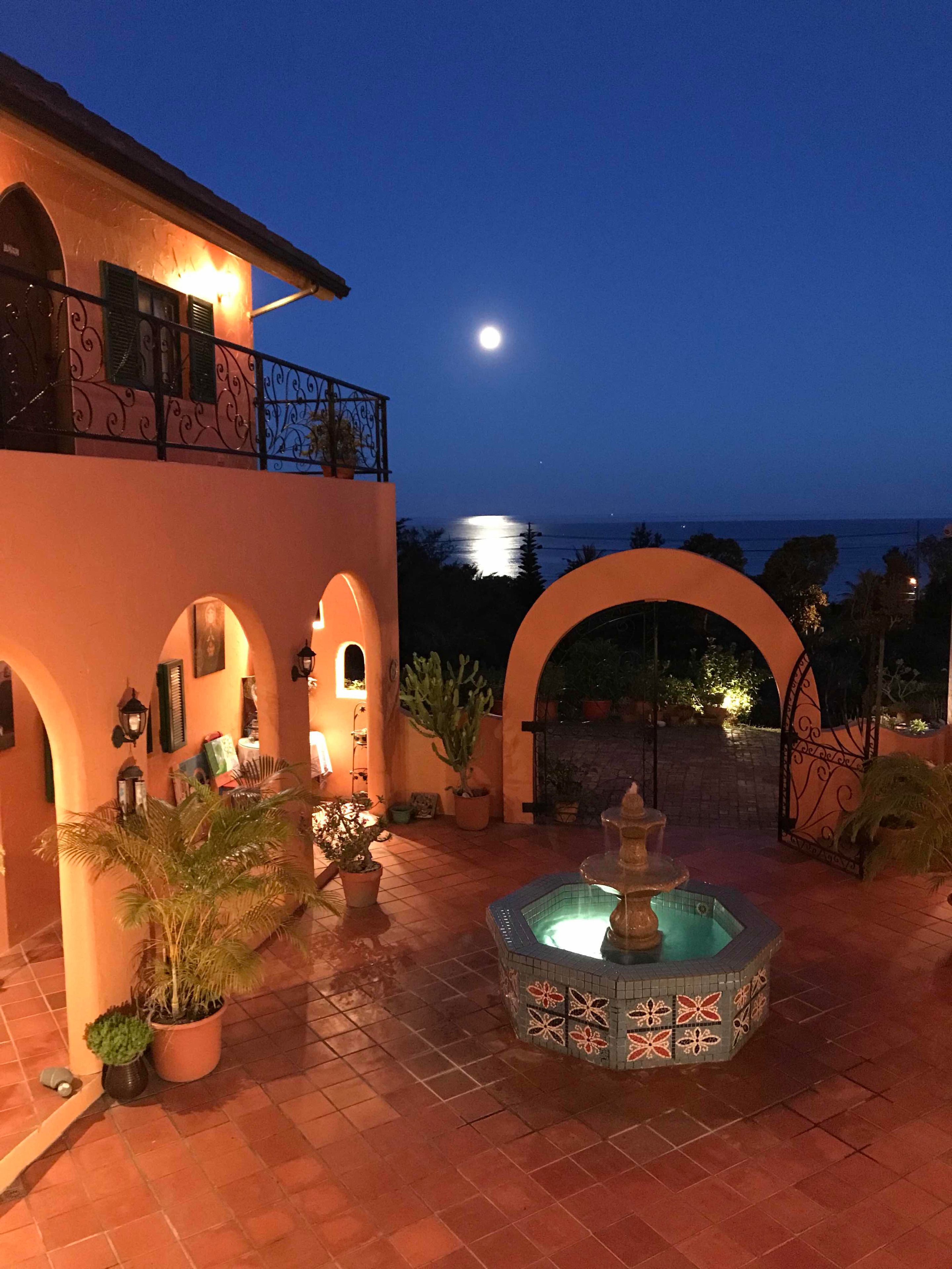 Front of property - evening/night