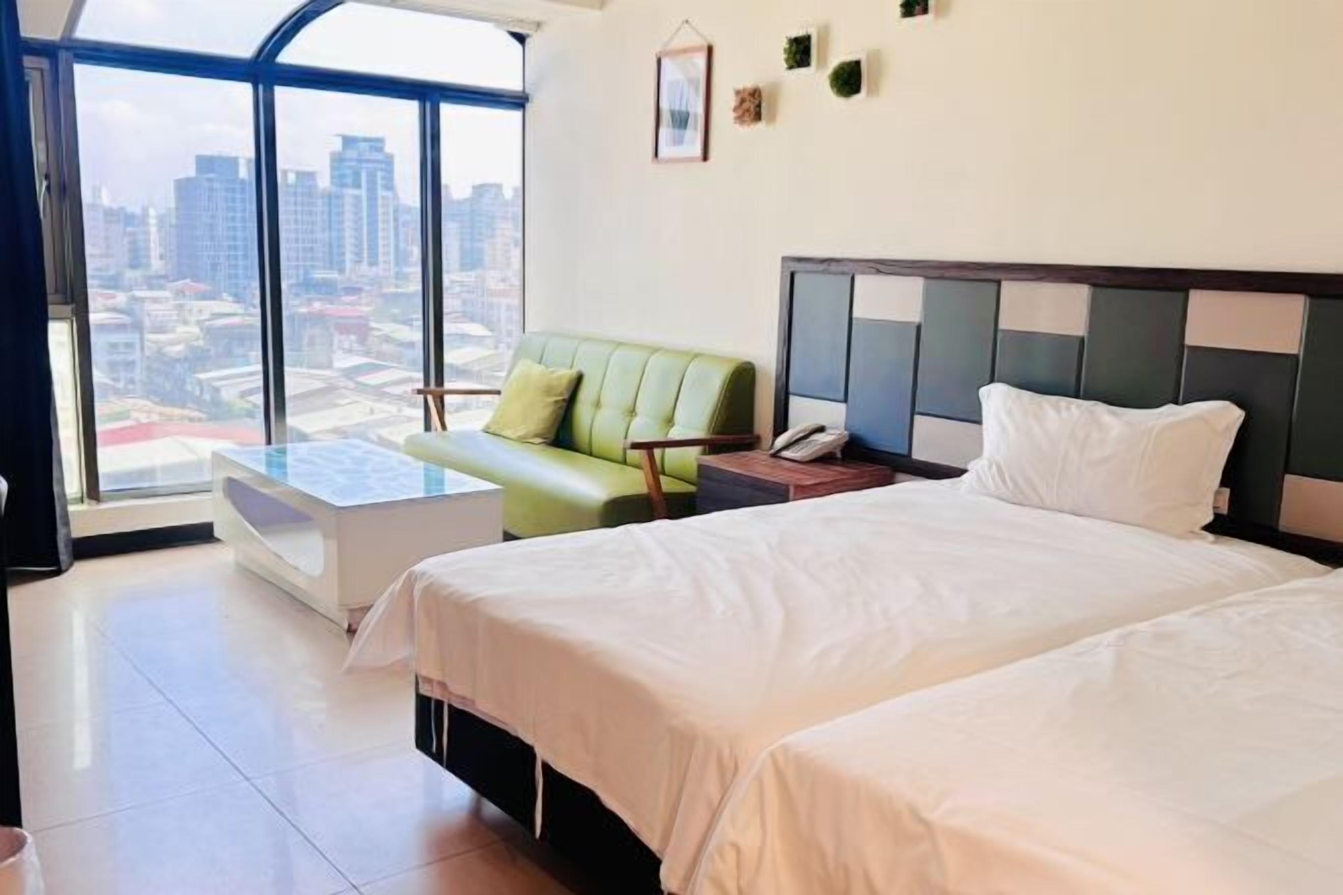 Down comforters, individually decorated, individually furnished, desk