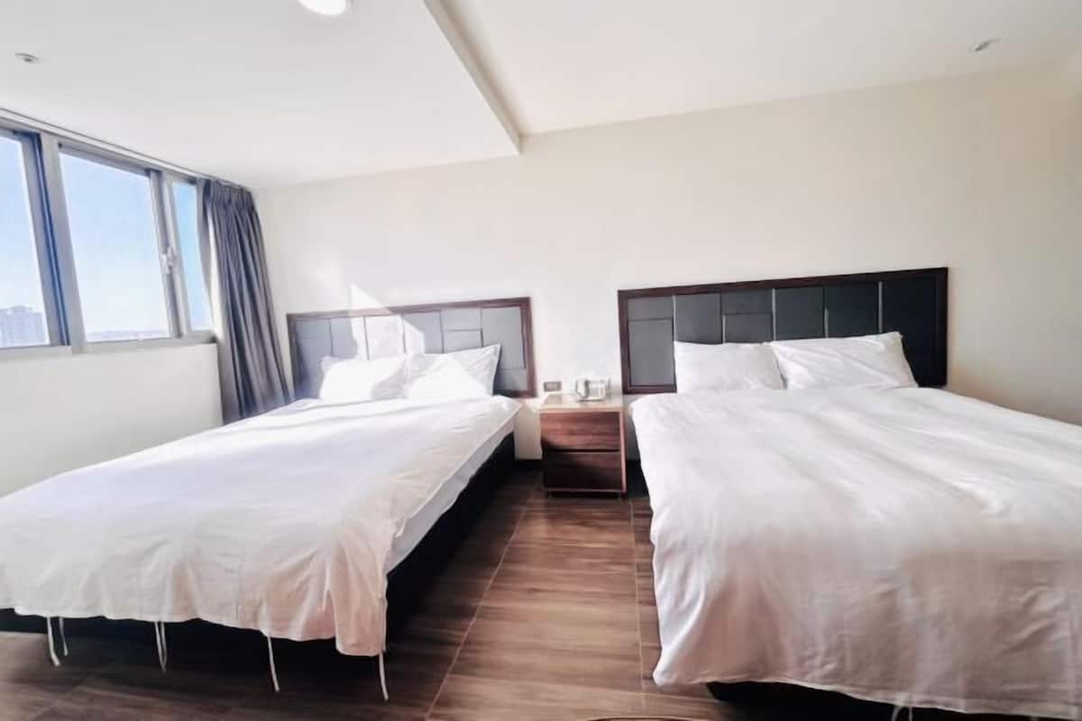 Down comforters, individually decorated, individually furnished, desk