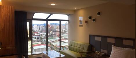 Business Double Room, City View | Down duvets, desk, laptop workspace, blackout curtains
