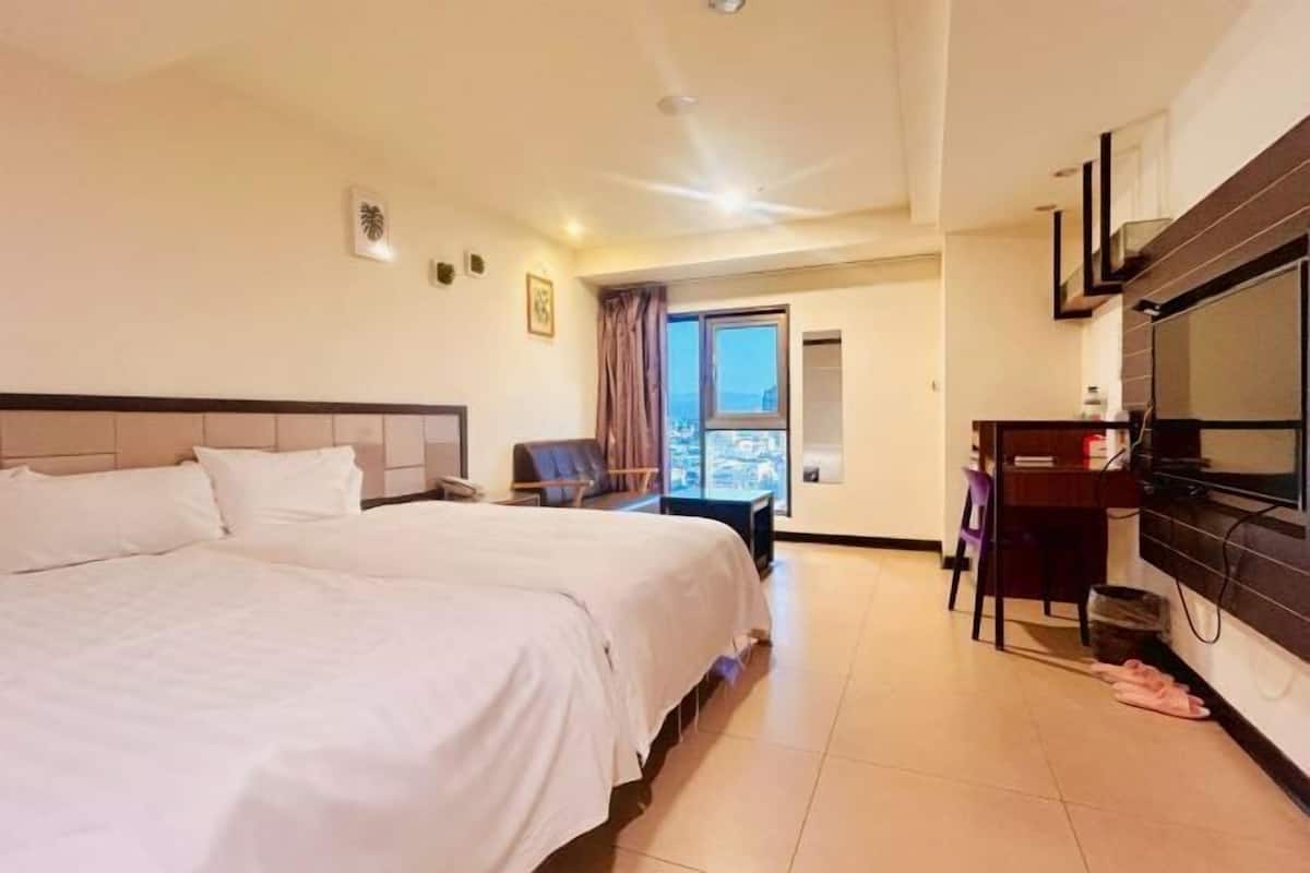 Down comforters, individually decorated, individually furnished, desk