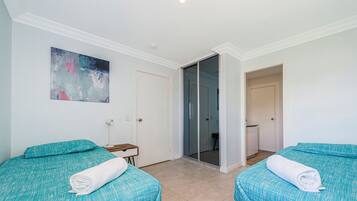 2 間睡房、Wi-Fi、床單