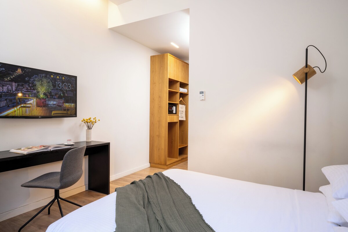 Classic Double Room, 1 Double Bed, Patio, Ground Floor | 1 bedroom, minibar, in-room safe, desk