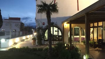 Front of property – evening/night
