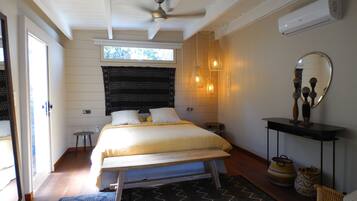 Honeymoon Bungalow, 1 King Bed, Non Smoking | Individually decorated, blackout drapes, iron/ironing board, free WiFi
