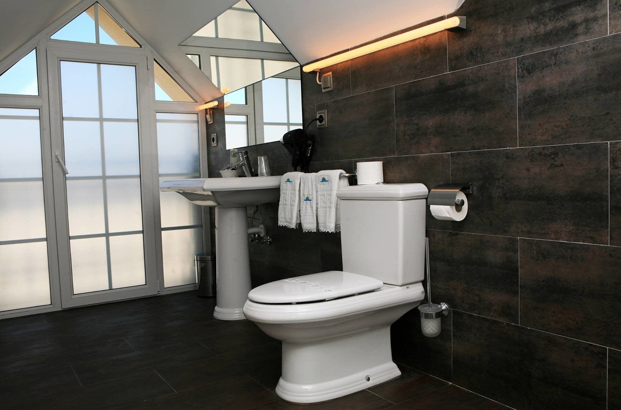 free toiletries, hair dryer, bathrobes, slippers