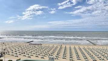 Private beach, sun-loungers, beach umbrellas, beach volleyball