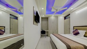 Deluxe Double Room, 1 Queen Bed, Non Smoking | Egyptian cotton sheets, premium bedding, in-room safe - airport hotel sweet palace inn (New Delhi)