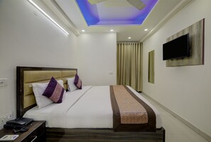 Deluxe tweepersoonskamer, 1 queensize bed, niet-roken | Lakens van Egyptisch katoen, luxe beddengoed, een kluis op de kamer