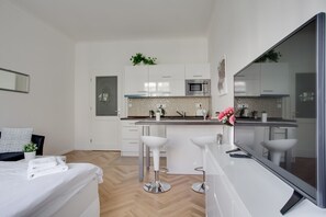 1 makuuhuone, silitysrauta/-lauta, ilmainen Wi-Fi, vuodevaatteet