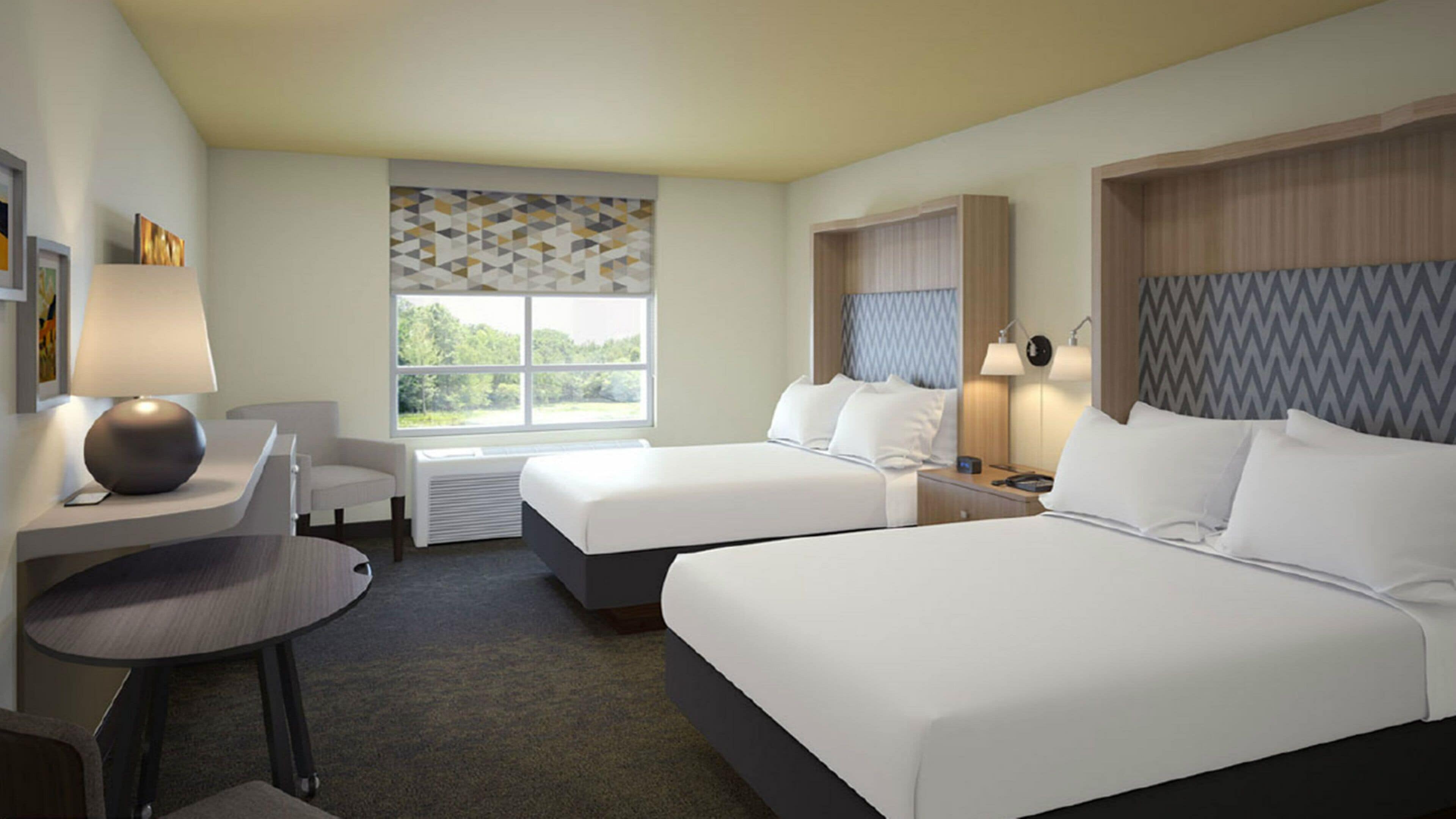 In-room safe, desk, laptop workspace, blackout drapes