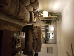 TV, DVD player, stereo