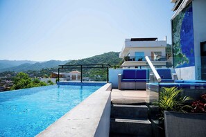 Una piscina riscaldata