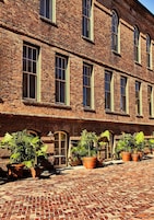 Outdoor banquet area