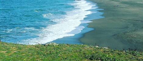 ビーチの近く、ビーチタオル