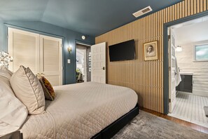 1 غرفة نوم ومكواة/لوح كي وواي فاي مجانًا وملاءات أسرّة