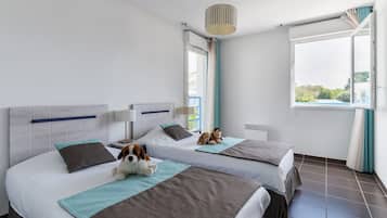 3 slaapkamers, een strijkplank/strijkijzer, wifi (toeslag)