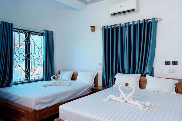 Quadruple Room | Premium bedding, down comforters, pillowtop beds, individually furnished