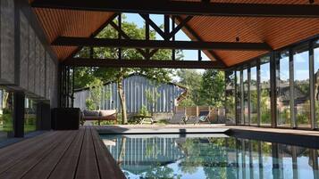 Piscine couverte, piscine chauffée