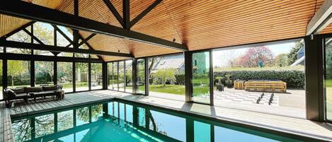 Indoor pool, a heated pool