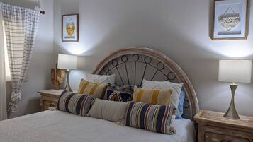 1 bedroom, iron/ironing board, travel crib, free WiFi