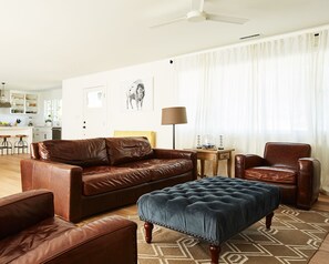 TV, DVD player, stereo