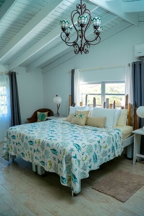 4 bedrooms, memory-foam beds, in-room safe, desk